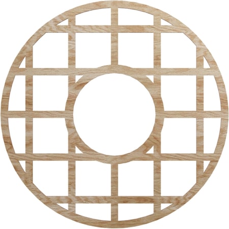 Ekena Millwork O'Neal Wood Fretwork Pierced Ceiling Medallion, Red Oak, 30"OD x 10 7/8"ID x 1/4"T CMWP30X30X0250ONRO